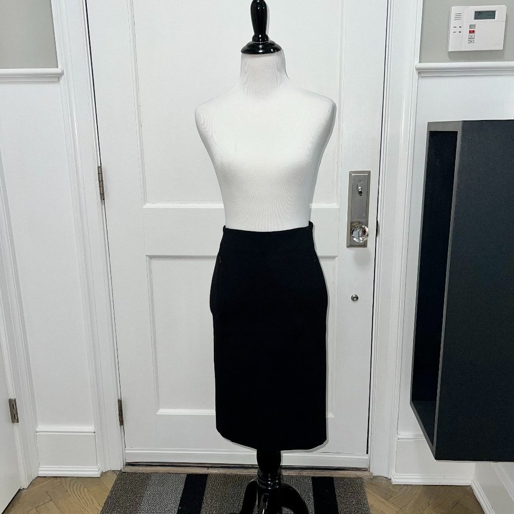 Diane Von Furstenberg Black Pencil Skirt